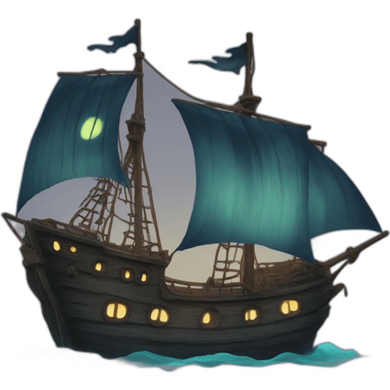 Haunted ship emoji