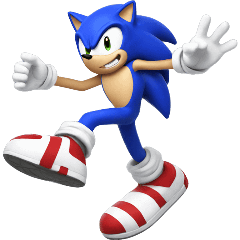 Sonic running emoji