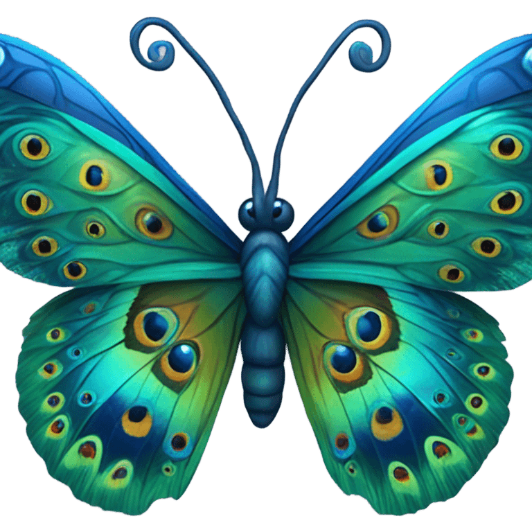 Butterflypeacock emoji