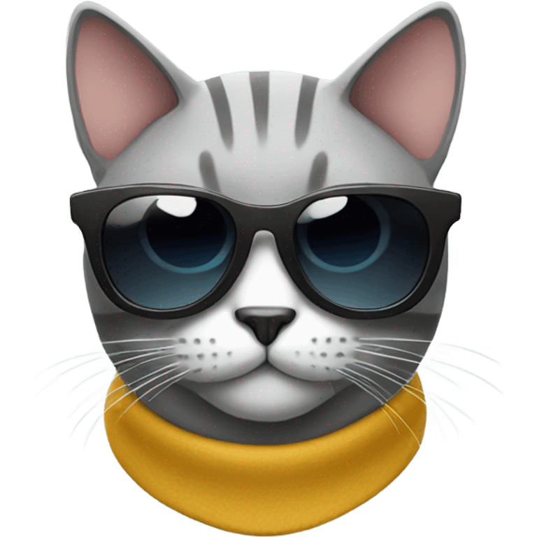 Cat with sunglasses emoji