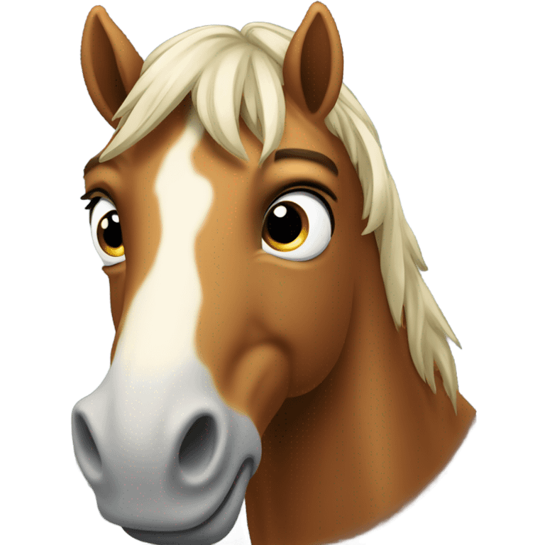 horse giving side eye emoji