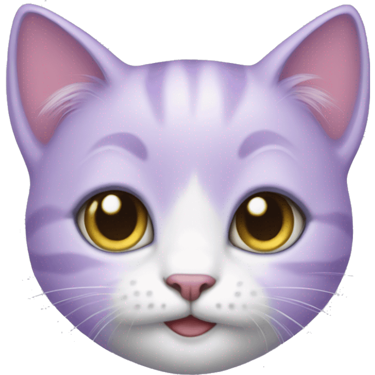 adorable lilac kitty  emoji