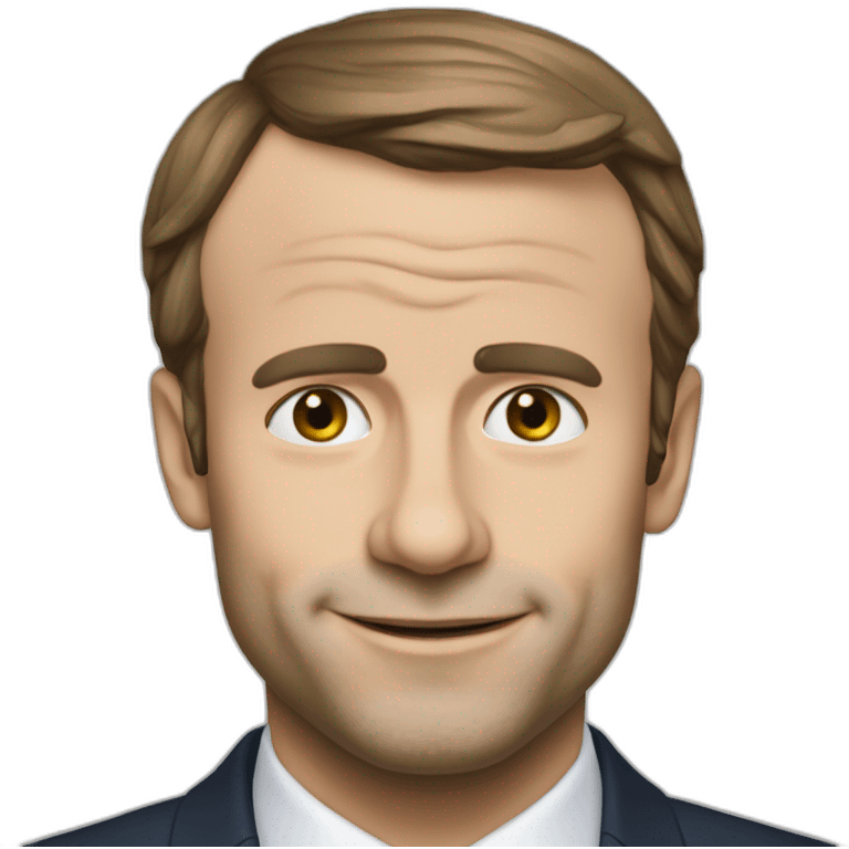 Macron qui fait un doigt d’honneur emoji