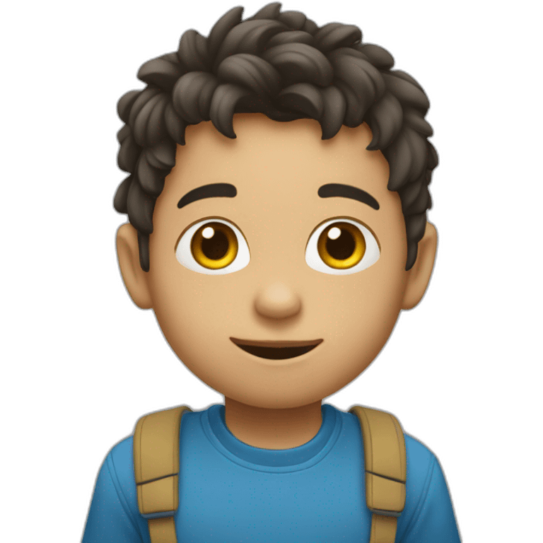 Un niño con hipo  emoji