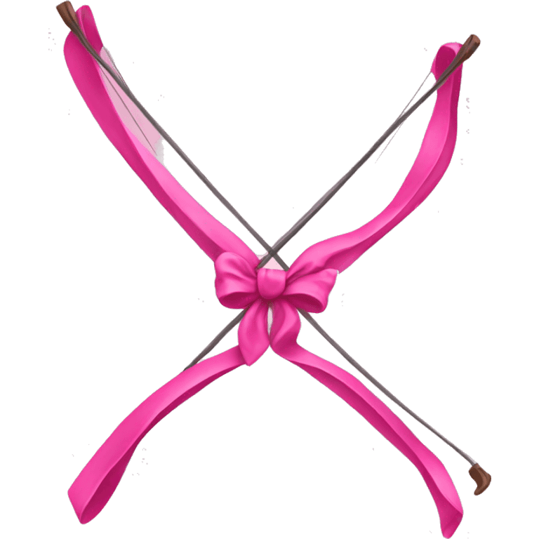 pink long bow emoji