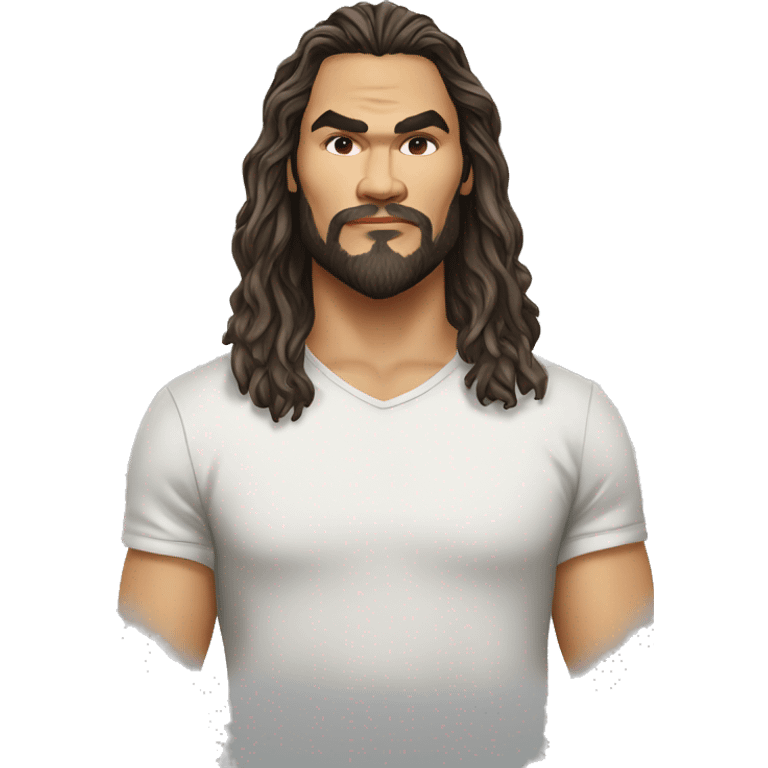 realistic jason momoa wearing tee emoji