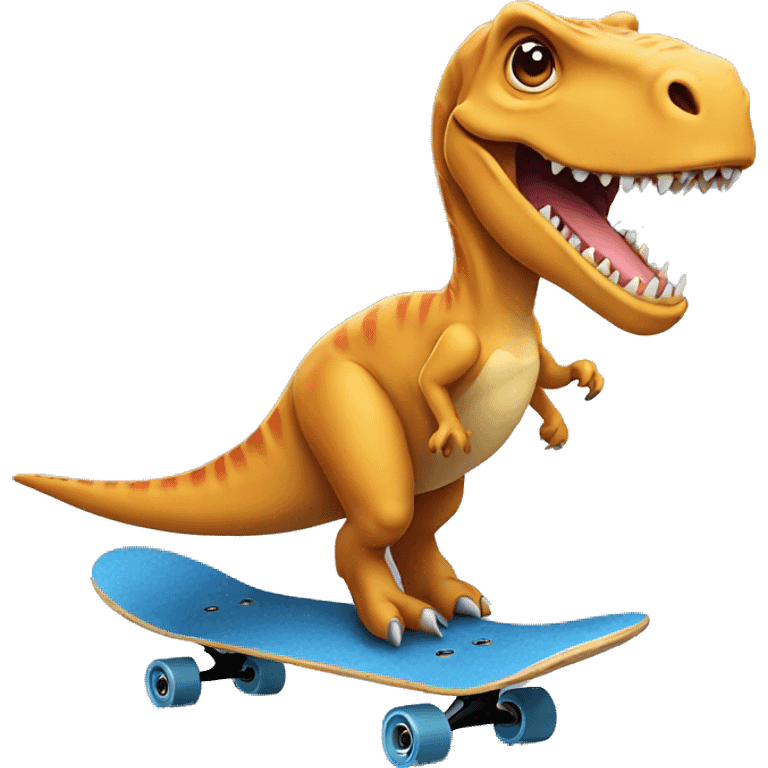 dino on a skateboard  emoji