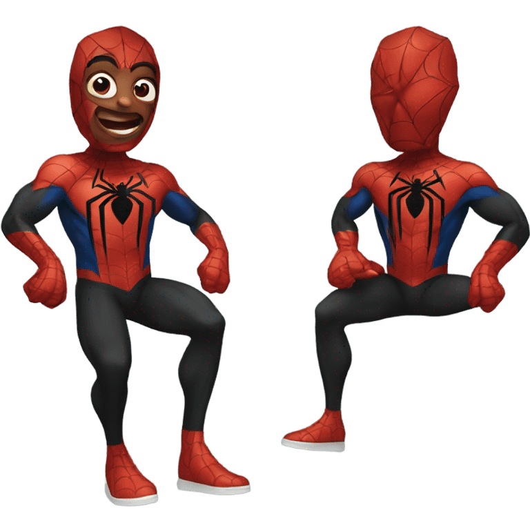 9 black spiderman emoji