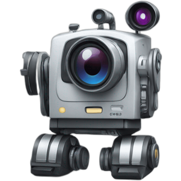 robot with video camera emoji