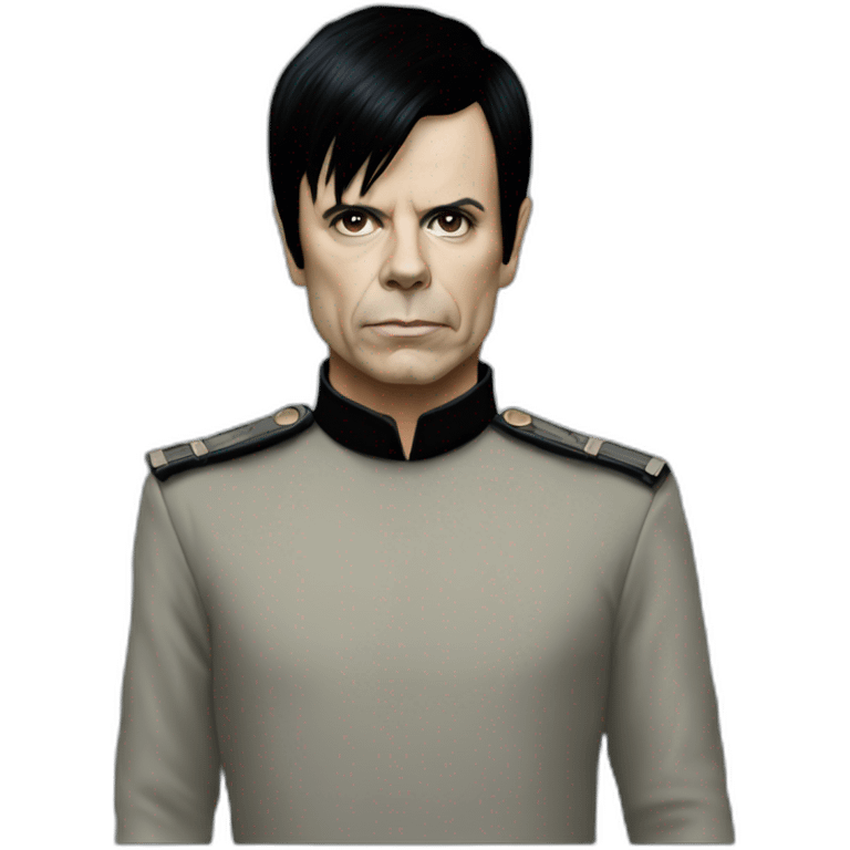 photo-realistic Gary Numan, standing, front view emoji