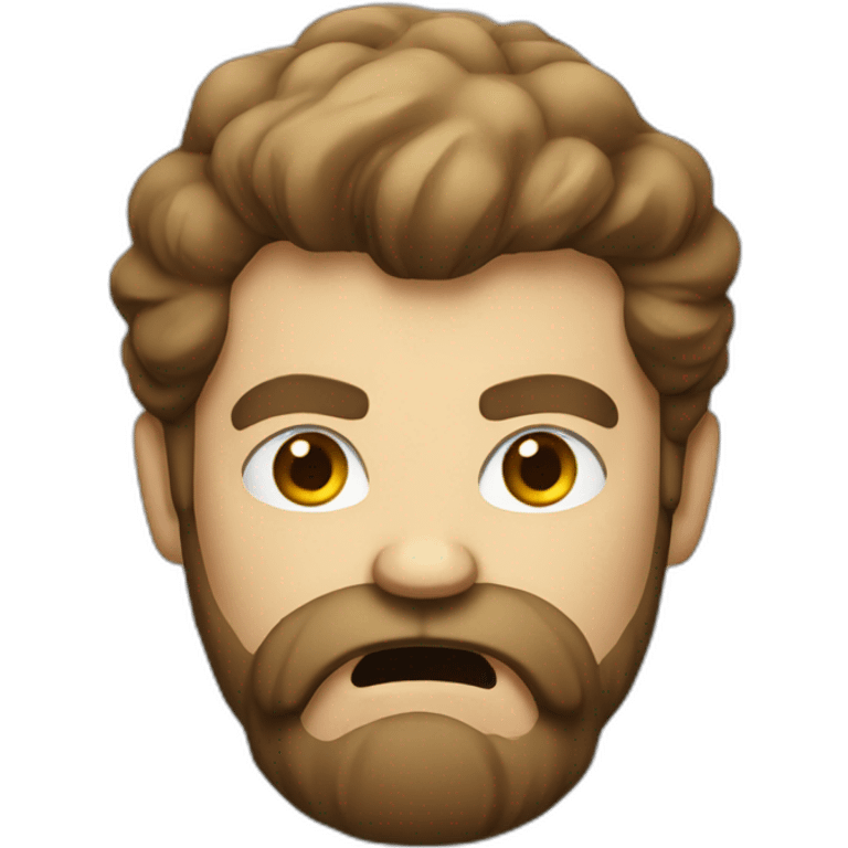 bearded man angry emoji