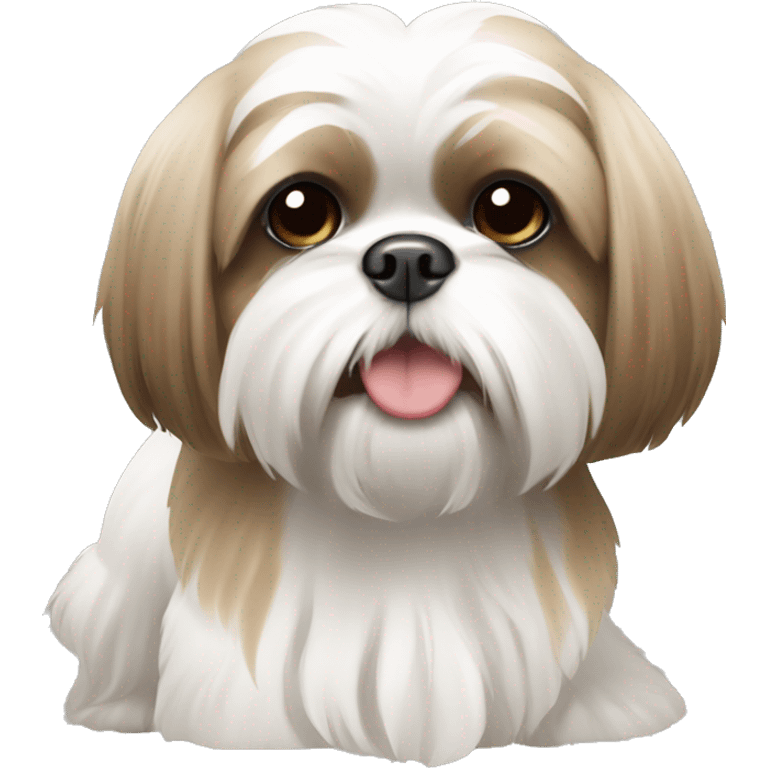 tan and white shih tzu emoji