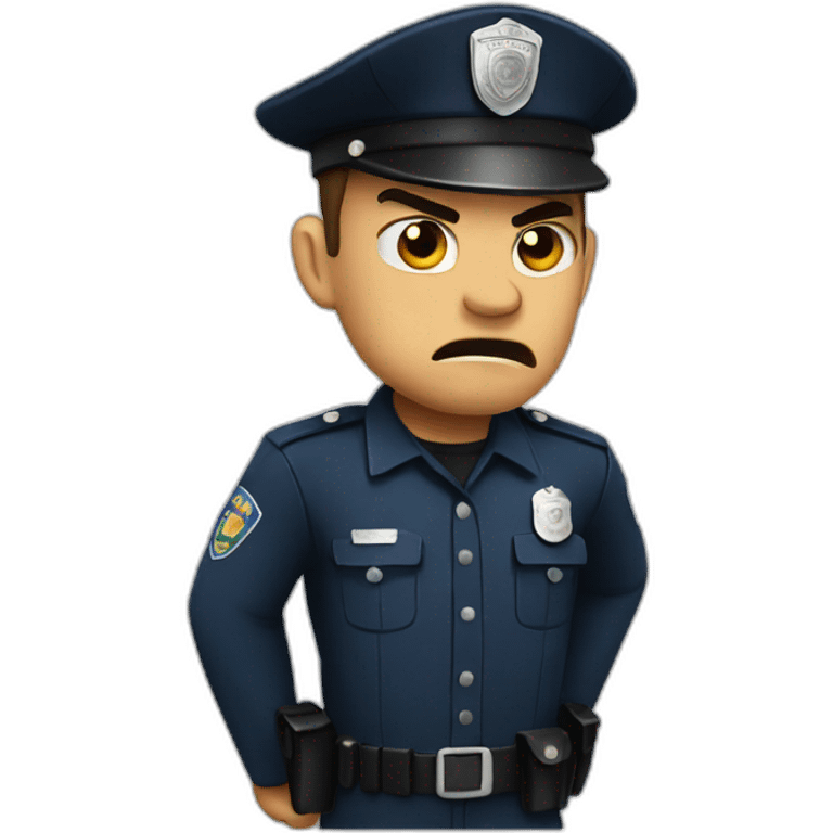 Angry policeman emoji