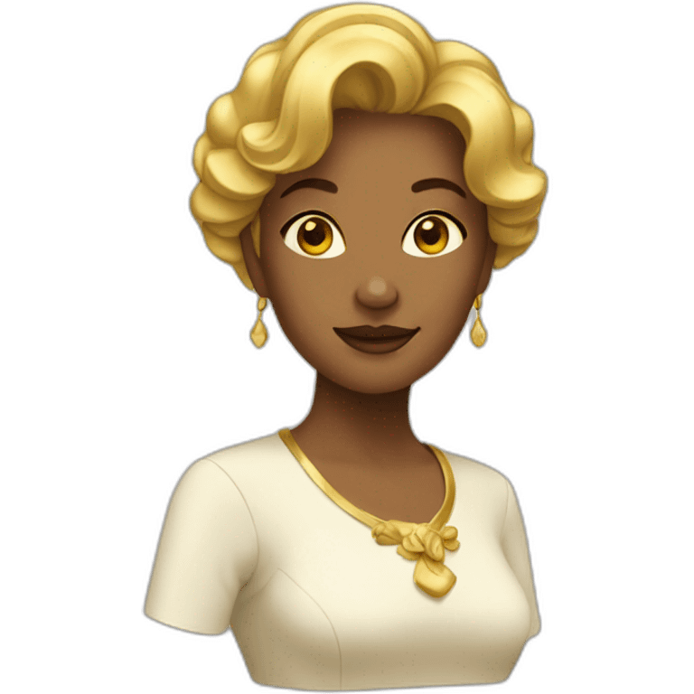 Golden woman emoji