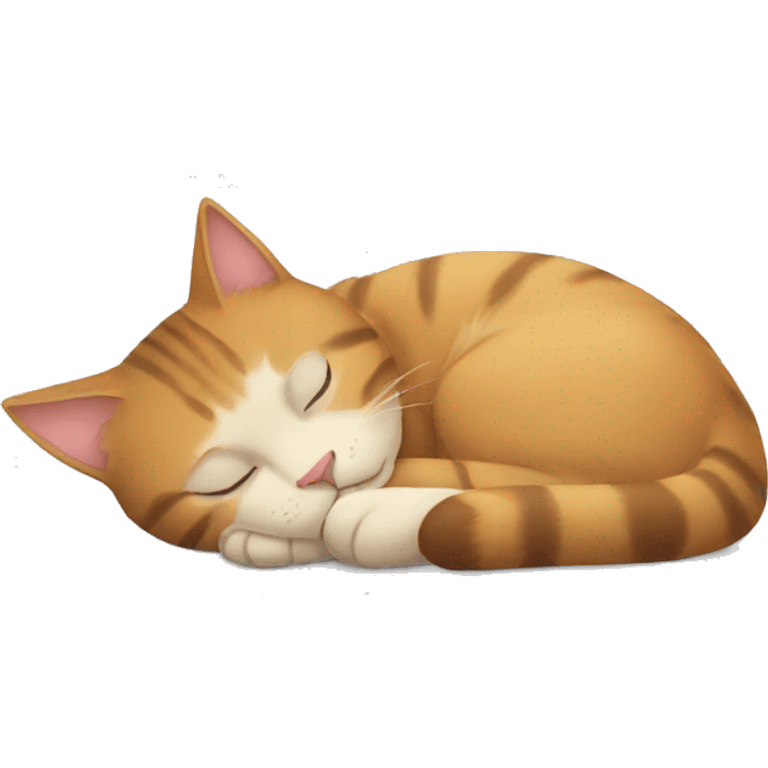 a sleeping cat emoji