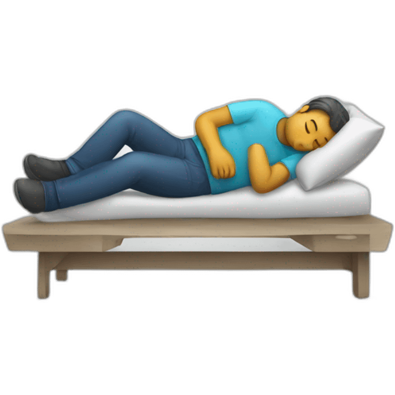 A programmer sleeping emoji