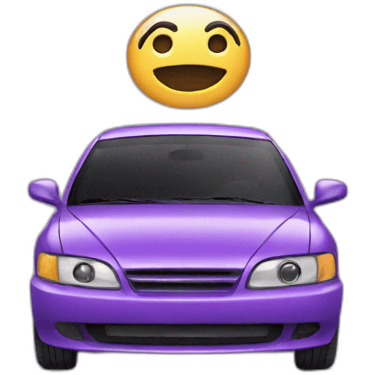 purple car emoji