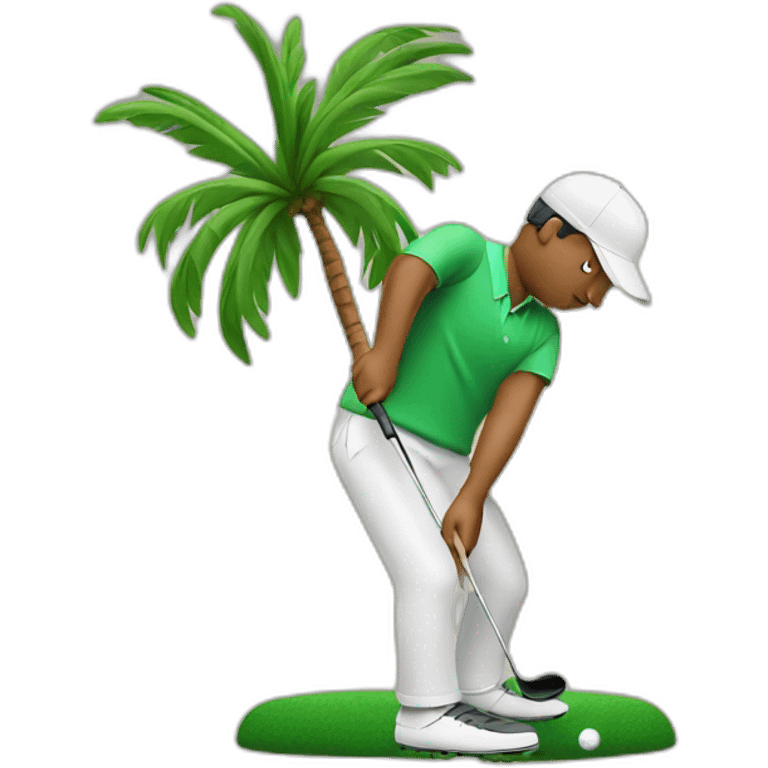 Golfer with Palms emoji