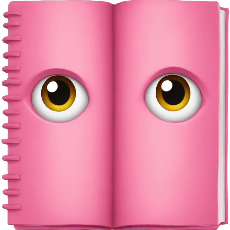 straight pink book emoji