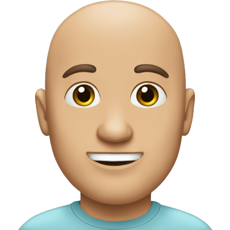 I love you bald man  emoji