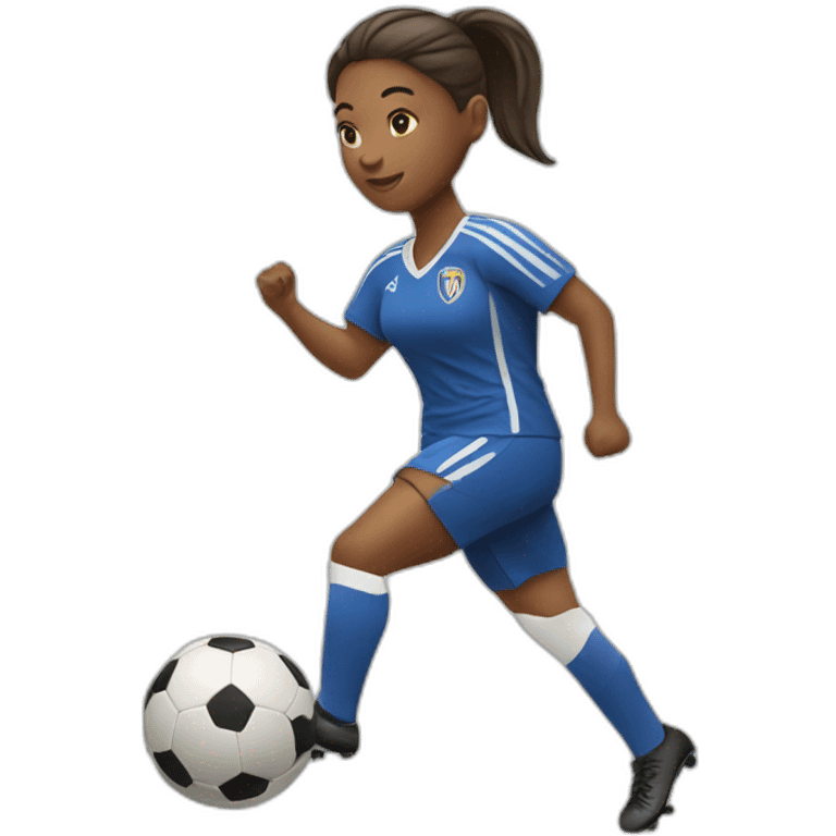 female soccer player emoji