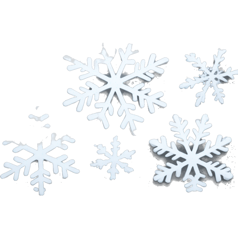 snowflakes white emoji