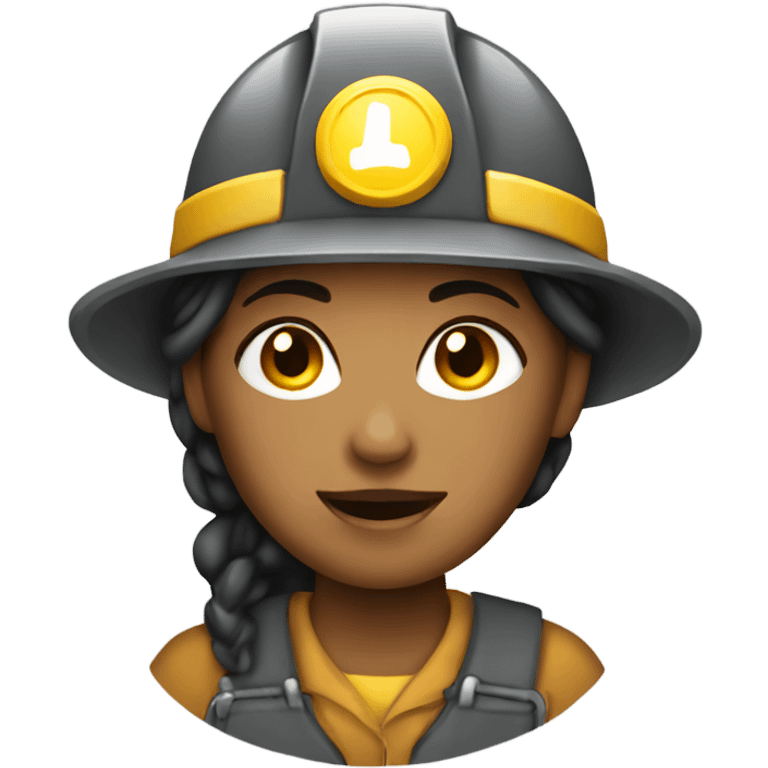 Female miner  emoji