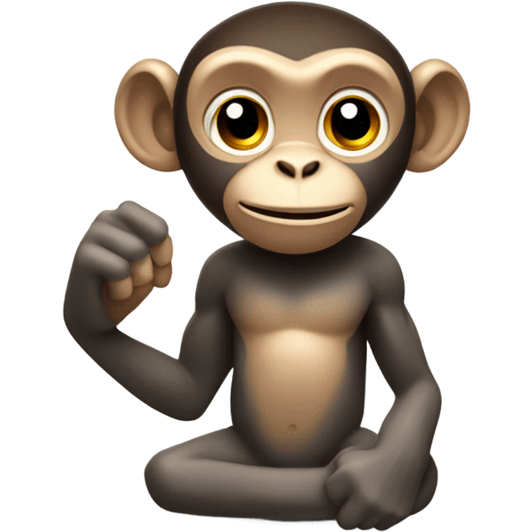 Monkey with iron arms emoji