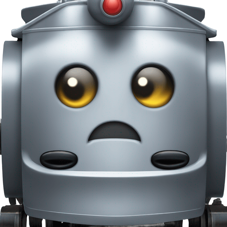 A electric locomotive (With little shiny black Kirby eyes) emoji