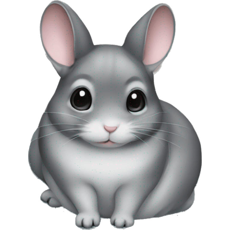 Cozy chinchilla on blanket  emoji