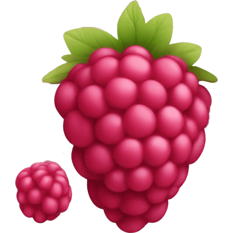 A raspberry emoji