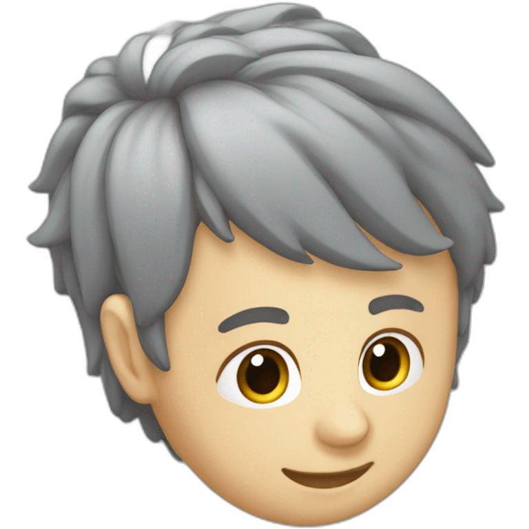 verliebtes Paar mit kurzen grauen Haaren emoji