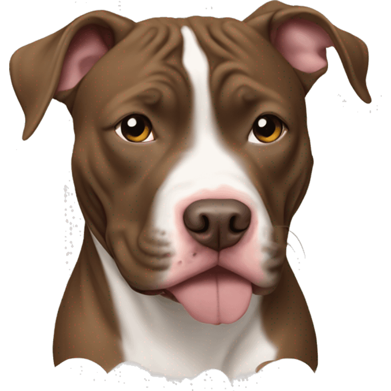 pit bull with younger out emoji