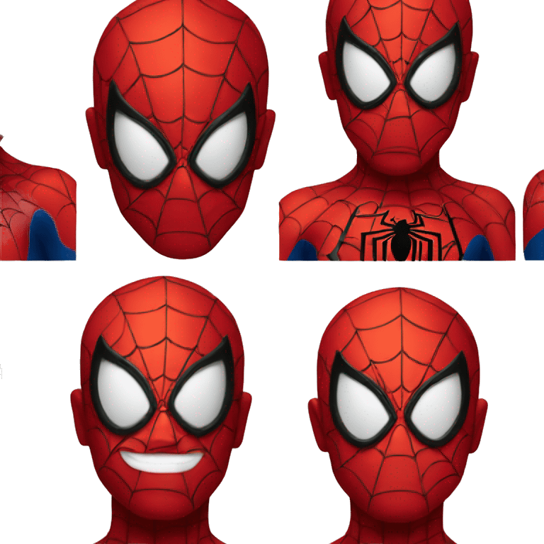 Spiderman face emoji