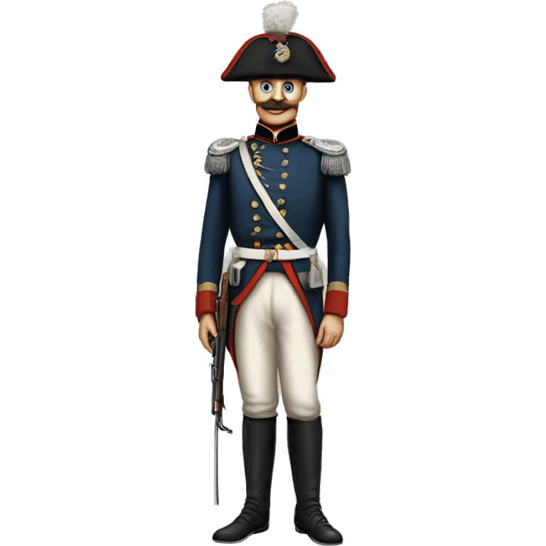 soldier in the Crimean War in full height emoji