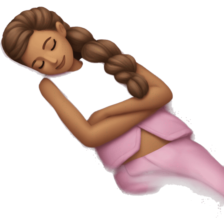 full body Ariana Grande sleeping emoji