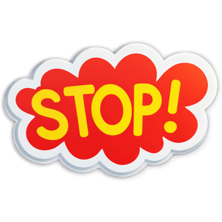 Stop it! sticker 
 emoji