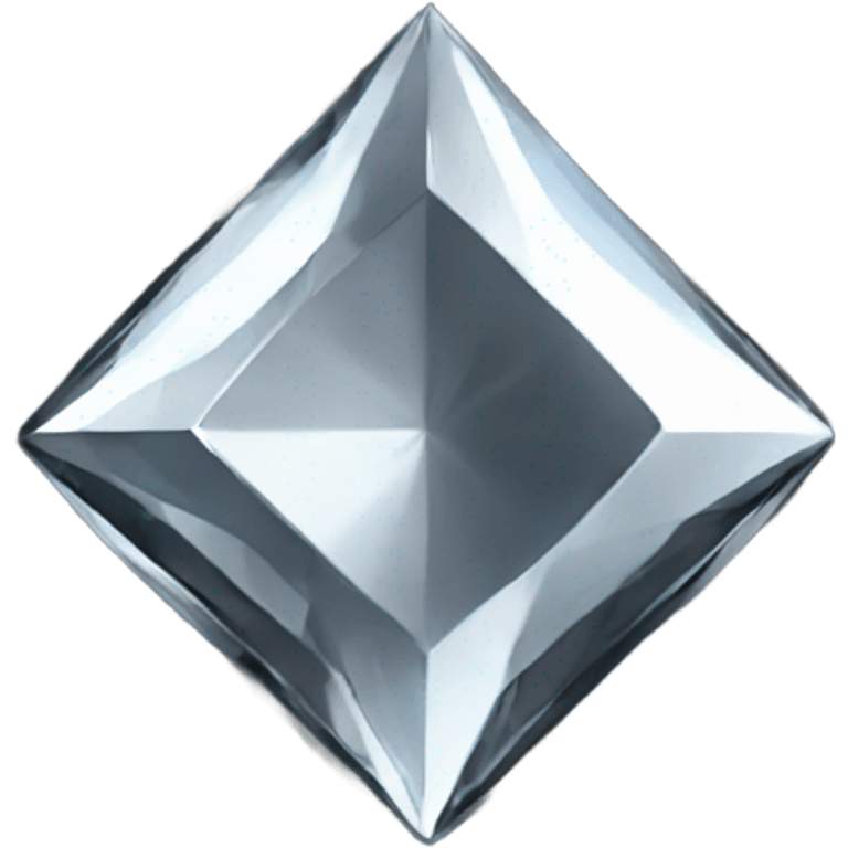 black diamond chrome four-point star diamond diamond star emoji