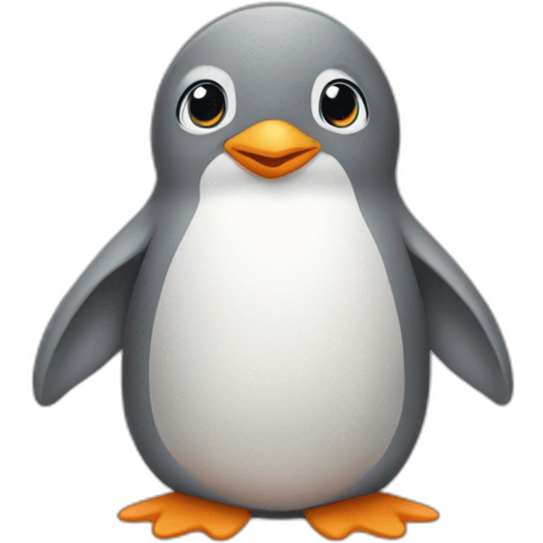 grey penguin baby emoji