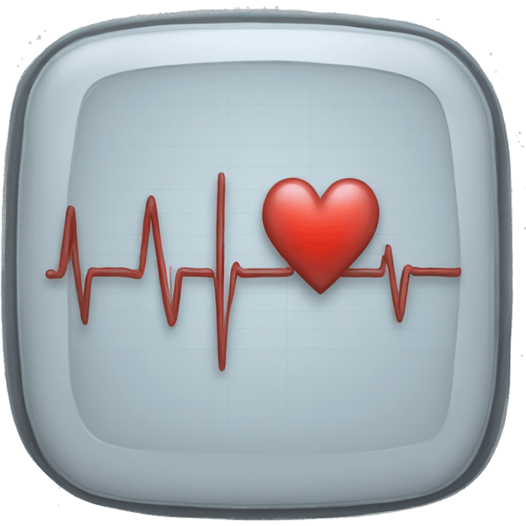 heart monitor emoji