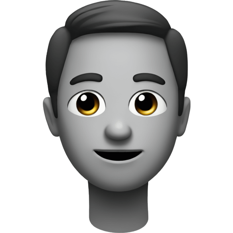 black and white emoji slightly smiling friendly emoticon with closed eye and raised eyebrow - meaning wink emoji