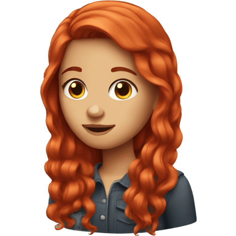 red haired girl emoji