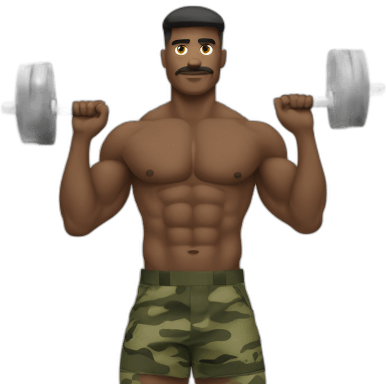 barbell military press emoji