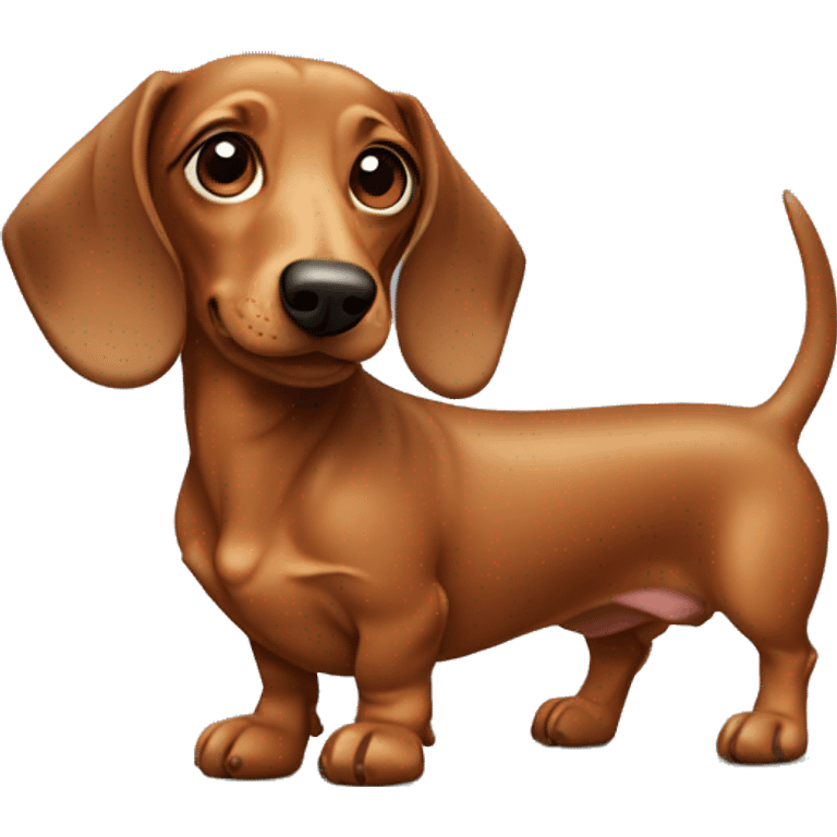 dachshund dog  emoji