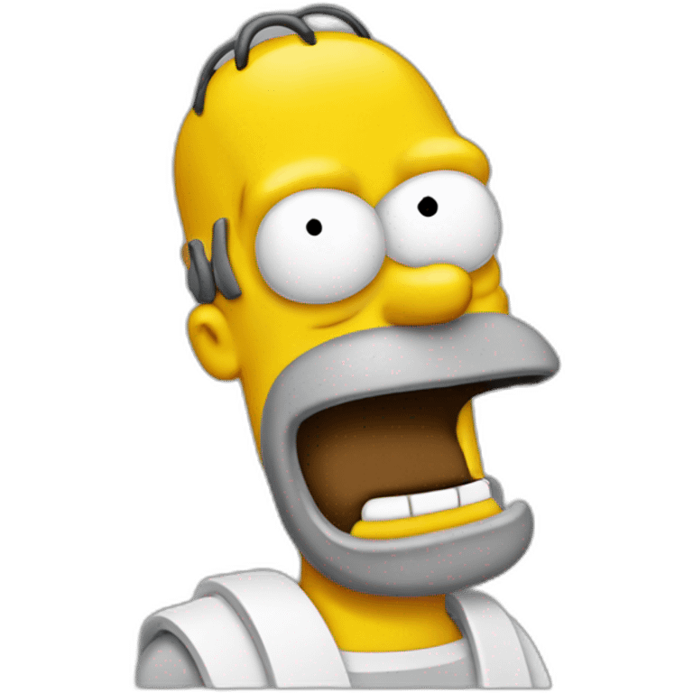 Homer qui joue au jeux emoji