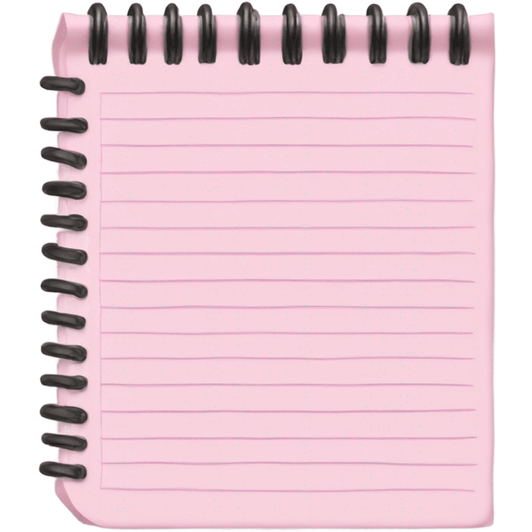 light pink notepad emoji