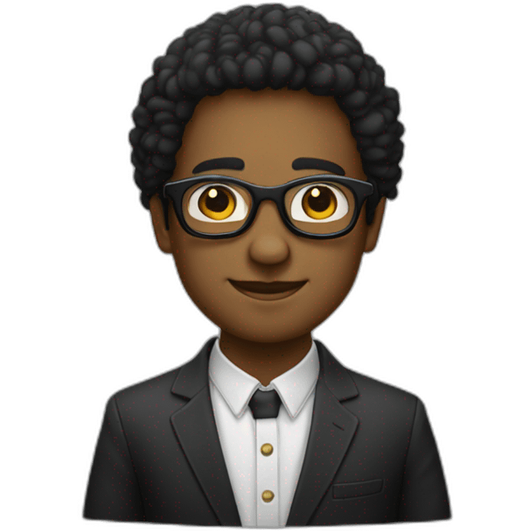 Lefa avec des lunettes noires emoji