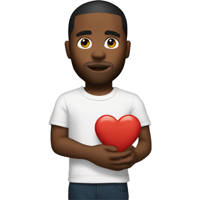 frank ocean holding a heart emoji