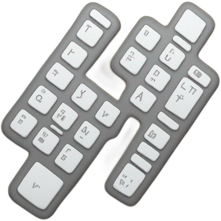 split keyboard emoji