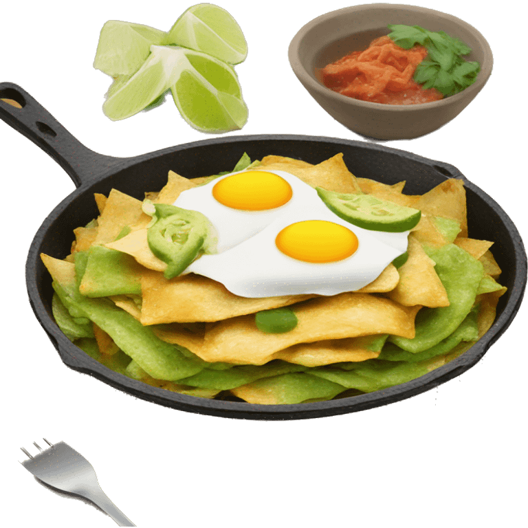 chilaquiles verdes con pollo emoji